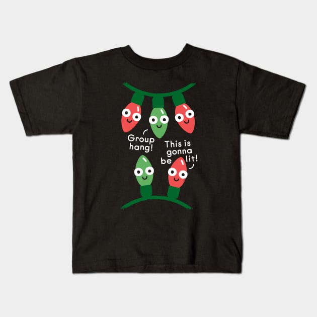 A Delightful Holiday Kids T-Shirt by David Olenick